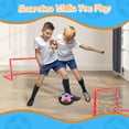thumbnail image 3 of Crogift LED Hover Soccer Ball Set, 2 Goals, Indoor Floating Game, Fun Birthday Gift for Kids 3-12, 3 of 7
