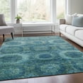 thumbnail image 5 of Dalyn Rugs Machine Washable Indoor/Outdoor Chantille Blue 3' x 5' Rug, 5 of 9