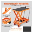 thumbnail image 5 of Hydraulic Lift Table Cart 1100lbs Capacity - 35.4" Lift Height - Manual Scissor Lift with Wheels, 5 of 7