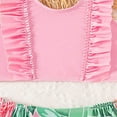 thumbnail image 5 of Ymyiu Toddler Bathing Suits Toddler Swimsuit Girl Baby Bathing Suit Ruffle Sleeveless Beach Swimwear with Shorts Two Piece Tankini Set 5T 6T (Pink,5-6 Years), 5 of 7