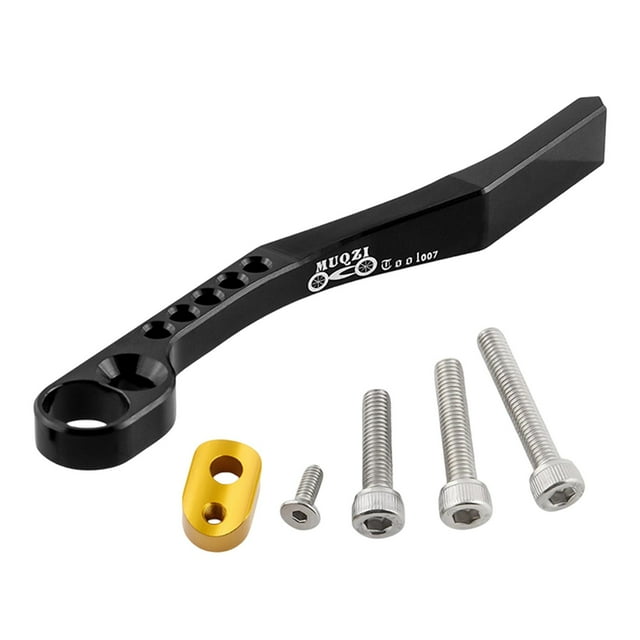 koolsoo Attrape-Chaîne de Vélo Accessoire de Cyclisme Support de Chaîne de Vélo Alliage d'Aluminium Réglable Noir