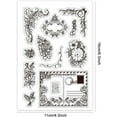thumbnail image 4 of Vintage Rose Clear Stamps Postcard Silicone Stamp Flower Rubber Stamps Summer Theme Transparent Stamps for Card Making Photo Album Decoration and DIY Scrapbooking 6.2x4.3inch, 4 of 9