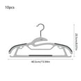 thumbnail image 3 of 10 Pack Non-Slip Plastic Hangers with Shoulder Guards | Space Saving Closet Organization for Wet or Dry Clothes | Windproof Hook for Ties & Suspenders, 3 of 6