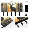 thumbnail image 2 of Elk Forest Sun Mail Holder Organizer Wall Mount with Shelf Key Holder Key Rack with 5 Key Hooks for Wall Decorative, 2 of 6