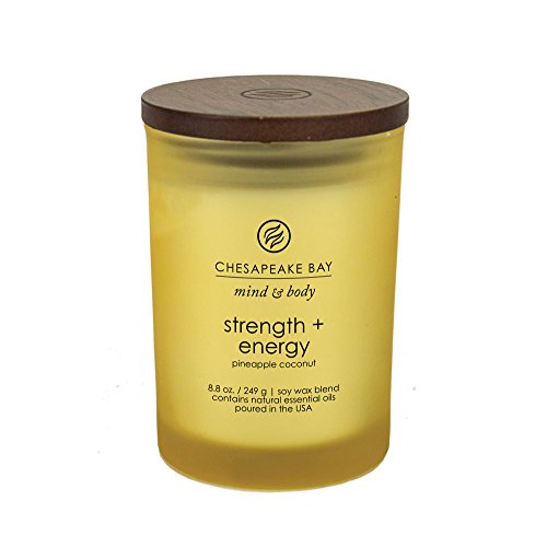 Chesapeake Bay Candle Scented Candle, Strength + Energy (Pineapple