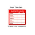 thumbnail image 4 of Static Cling Business Hours Open & Closed Window or Door Sign with Time Sheet Stickers, 4 of 5