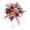 Pink#3, variant on Artificial Rose Wedding Bouquet for Bride Silk Bridal Bouquet with Hydrangea and Gypsophila Faux Flower Hand Tied Bouquet for Bridesmaids Wedding Ceremony Valentine's Day Home Decor