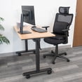 thumbnail image 2 of Stand Up Desk Store Ergonomic Office Chair with Adjustable Headrest, Lumbar Support, and Armrests (Black Frame/Black Cush-ions), 2 of 9