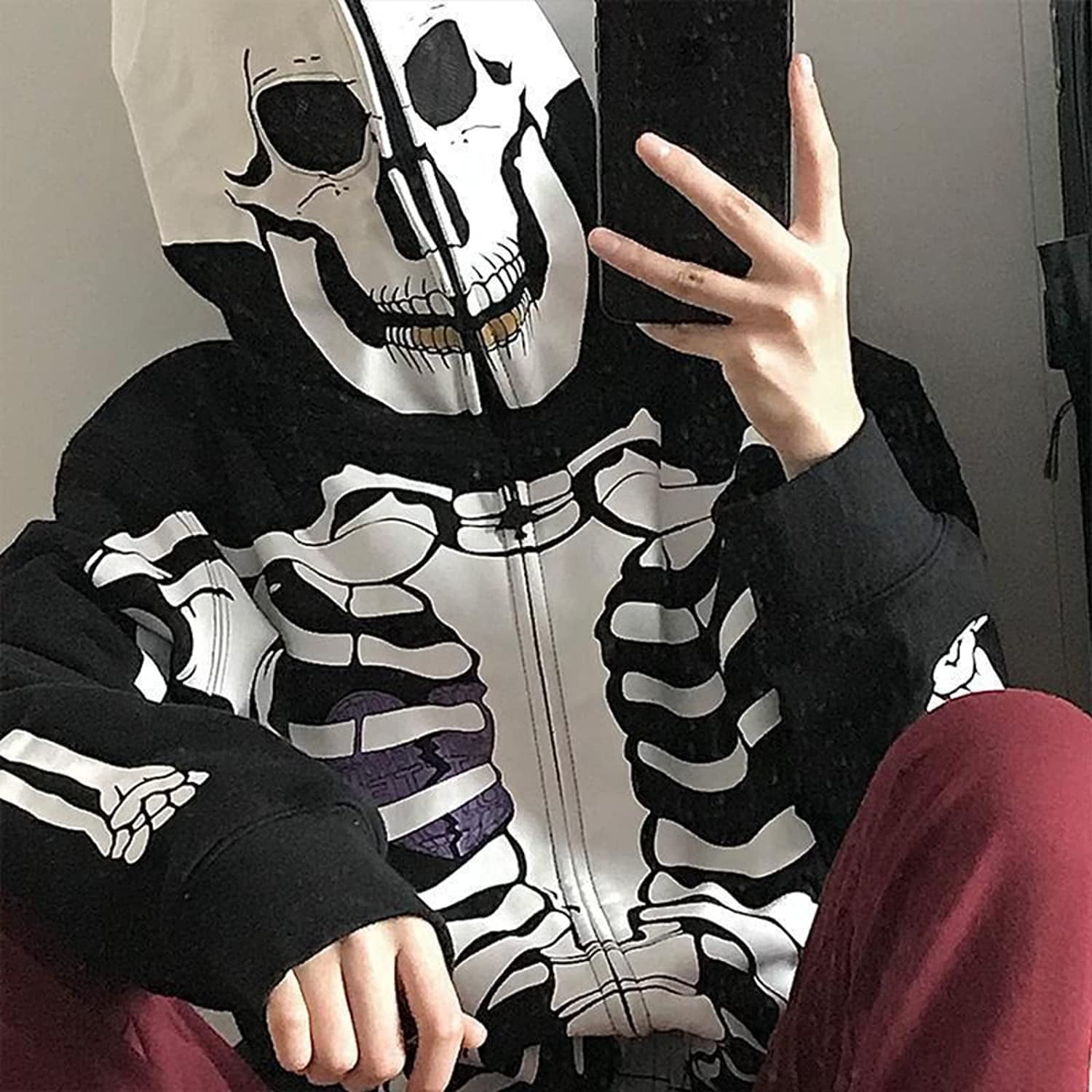Skeleton hoodie rust фото 89