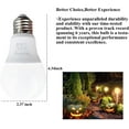 thumbnail image 4 of EFEMF-Dusk to Dawn Light Bulbs Auto On/Off 40 Watt Equivalent Smart Light Sensor LED Bulb Security Bulb Outdoor Night Light Bulb Garage Porch 5W 500lm E26 Soft White 2 Pack, 4 of 4