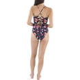 thumbnail image 2 of NANETTE LEPORE Black Multi Floral Embellished One-Piece Swimsuit, US 34, NWOT, 2 of 2