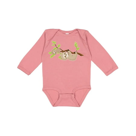 

Inktastic Sloths on Tree Branch Gift Baby Boy or Baby Girl Long Sleeve Bodysuit