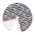 thumbnail image 3 of Balery Popcorn On Blue Lines Printed Christmas Tree Skirt , Merry Christmas Party Christmas Tree Decoration,Adjustable Tree Skirt-30", 3 of 8