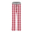 thumbnail image 5 of LEBONYARD Wide Leg Pants for Women Plus Size,Women's Christmas Pants Winter Elastic Waist Wide Leg Sweatpants Loose Drawstring Pants with Pokets Pink XL, 5 of 5