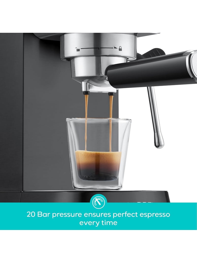 Casabrews Auto 20 Bar Espresso Maker with Milk Frother, Stainless