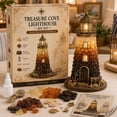 thumbnail image 6 of Beginner-Friendly DIY Lighted Sea Glass-Style Lighthouse Kit Collection, Complete Kit with Sea Glass-Style Pieces, Gift for Craft Lovers, Handmade Home Decor&nbsp;(A), 6 of 7