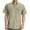 Khaki, variant on Men's Short Sleeve Fishing Shirts Sun Protection UV Hiking Cooling Quick Dry Shirts for Summer Beach Casual Tops
