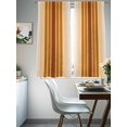 thumbnail image 4 of Burnt Orange Ombre Stripe Sheer Curtains for Living Room Bedroom Farmhouse Simple Striped Sheer Curtains 63 Inch Long 2 Panels Set Light Filtering Curtain Window Treatments Drapes for Dining Room, 4 of 6