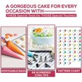 thumbnail image 4 of 200 Pcs Gâteau Ensemble de Décoration Kit- Gâteau Plateau Tournant Support avec des Sacs à Douilles et des Conseils -2 Spatule-Cake Niveleur & Glaçage Plus Lisse-55 Tuyaux Conseils & Buses-Bouilloires -20 Doublures de Cupcake, 4 of 7