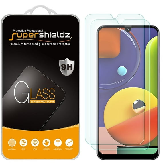 [2-Pack] Supershieldz for Samsung Galaxy A50s Tempered Glass Screen Protector, Anti-Scratch, Anti-Fingerprint, Bubble Free