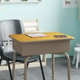 thumbnail image 3 of Emma + Oliver Height Adjustable Student Desk with Open Front Metal Book Box, Silver Metal Frame and Maple Finished Desktop, 3 of 11