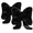 Black, variant on ABPETE 2 PCS Bow Pillow Room Decor, White Bow Pillows, Plush Bow Decor for Bedroom Sofa, Soft Comfortable Accent Pillows, Ideal for Sofa and Office Chair