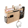 thumbnail image 2 of Surblue Bedside Caddy Hanging Bed Organizer Storage Bag Pocket for Bunk 8 Pockets, Khaki, 2 of 5