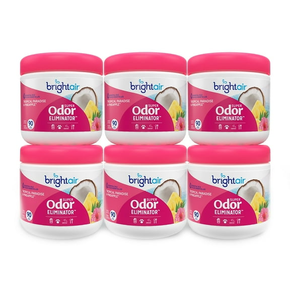 Bright Air Air Freshener Gel Tropical Paradise & Pineapple Scent 14 oz. 6/Carton (901076CT)