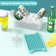 thumbnail image 7 of Mini Ice Cube Tray with Lid and Bin: TINANA 117×4 PCS Small Ice Trays for Freezer - Easy Release Nugget Ice Tray with Lid - Blue, 7 of 7