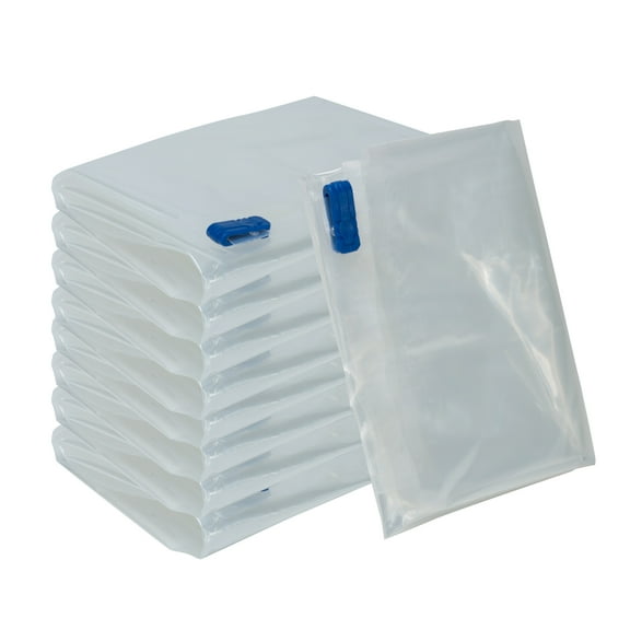 G-Force Deluxe 8 Piece Roll & Pack Compression Bags in Clear