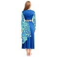 thumbnail image 2 of vastwit Women Long Sleeve Praise Dance Dress Liturgical Dancewear Tunic Robes Worship Dancing Gowns Royal XL, 2 of 6