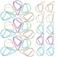 thumbnail image 3 of FRCOLOR paper clips Creative Paper Clips with Strong Clamping Force for Holding Files and Papers Assorted Color,0.83"X0.59"X0.04", 3 of 5