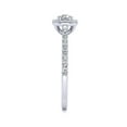 thumbnail image 4 of SuperJeweler 1/2 Carat Halo Diamond Engagement Ring in 14k White Gold For Women, 4 of 6
