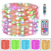 Color Changing Fairy String Lights 33Feet 100 Led Waterproof Firefly Twinkle Christmas Lights (USB Powered)