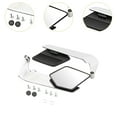 thumbnail image 6 of Vsenkes Generic Motorcycle Rearview Mirrors Universal Foldable Wind Wing Side Mirror Silver, 6 of 9