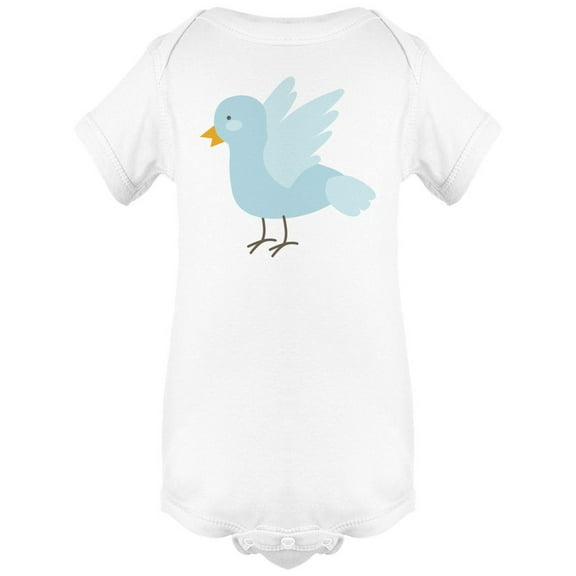 Cute Blue Pidgeon Doodle Bodysuit Infant -Image by Shutterstock,  6 Months