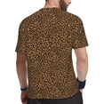 thumbnail image 2 of Wukai Leopard Print Men's Short-Sleeved Mesh T-Shirt,Quick-Dry Short Sleeve Workout T-Shirt-X-Small, 2 of 8