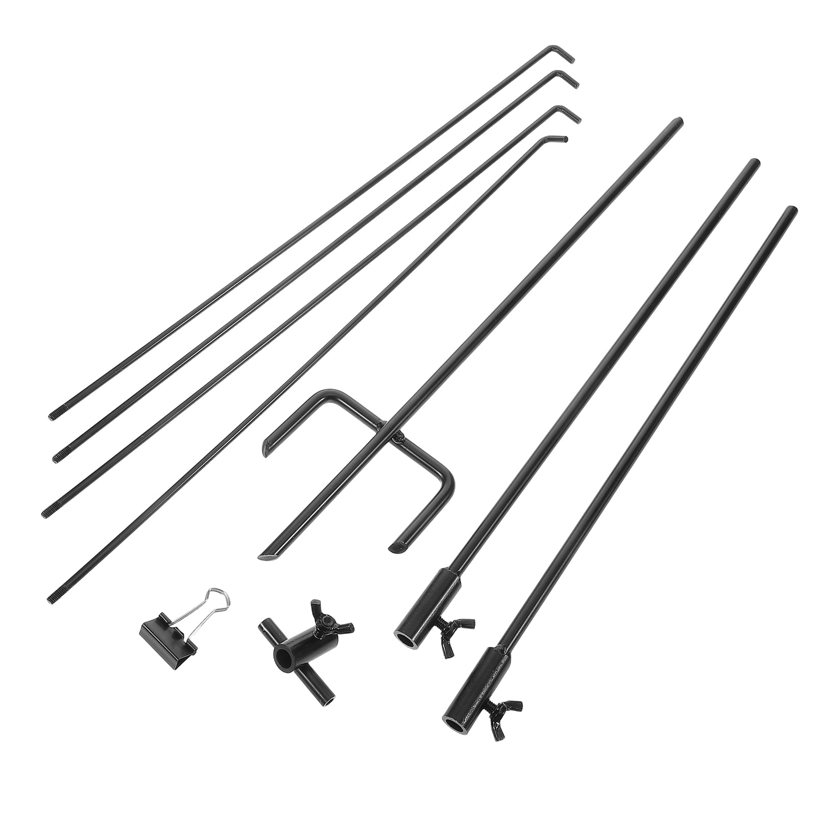 Mobestech Adjustable Metal Target Stand with Clip on Design for Shooting Practice Black