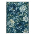 thumbnail image 3 of GENIMO 5'x7' Area Rug for Living Room, Machine Washable Non Slip Low Pile Rug for Bedroom Dining Room, Modern Floral, INDIGO BLOOM, 3 of 5