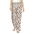 thumbnail image 2 of Goofa Rugby Style Printed Soft Pajama Pants for Women, Wide Leg Comfy Casual Lounge Yoga Pants-Small, 2 of 9