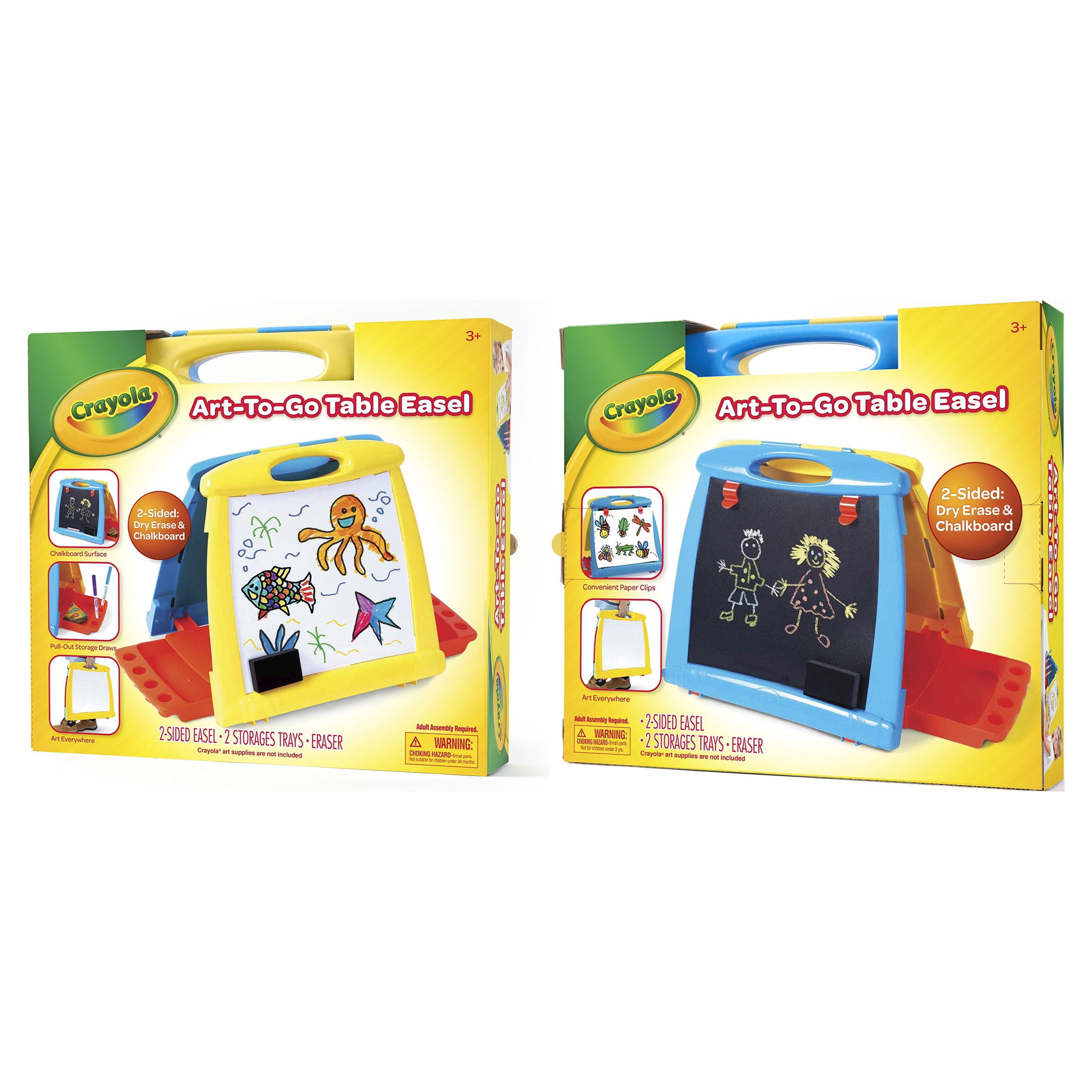 Crayola Art-to-Go 12.3" Plastic Table Easel with Storage Trays