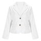 thumbnail image 5 of RKSTN Women's Cropped Blazer Oversized Lapel Single Breasted Button Blazer Business Suit Jacket Top Womens Casual Solid Plus Size Turndown Collar Lightweight Loose Comfy Long Sleeve Office Blazer, 5 of 10
