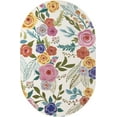 thumbnail image 2 of Rugs.com Blossom Collection Rug – 4' x 6' Oval Ivory Medium Rug Perfect For Living Rooms, Large Dining Rooms, Open Floorplans, 2 of 8