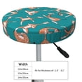 thumbnail image 4 of Kll Giraffes Doing Various Yoga Round Bar Chair Cushion Cover 14 Inch,Bar Stool Protector With Elastic, Soft Washable, 4 of 7