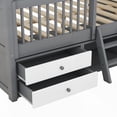 thumbnail image 2 of Full Size Wood Bed House Bed Frame with Charming Roof Skylights and Convenient Ladder Access, 2 of 18