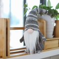thumbnail image 2 of Handmade Christmas Gnome Decoration Santa Swedish Figurines (Grey), 2 of 7