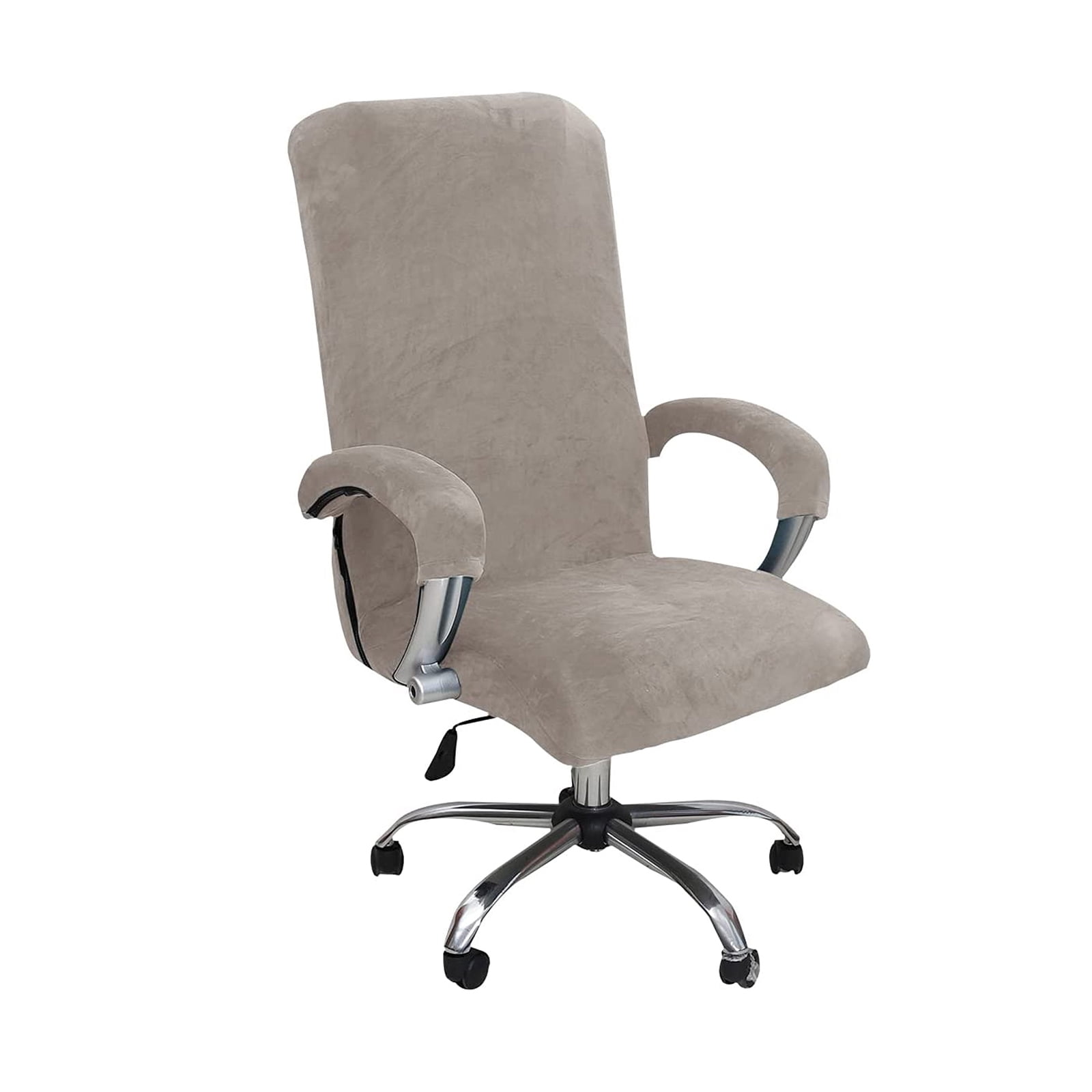 EcoAncheng Velvet Office Chair Cover with Arm Covers Stretch Computer