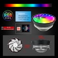 thumbnail image 2 of Moyic Enfriador de CPU para computadora, ventilador de refrigeración RGB profesional extraíble, repuesto de radiador modificado para Juegos de teclado y mouse para computadora Brillante colorido, 2 of 6