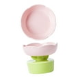 thumbnail image 4 of Cat Bowl, Ceramic Cat Food Bowl, Cute Flower Shape Pet Food Bowl Set, Large Capacity Neck Spine Protection Raised Pet Food Bowl, Stability Cat Food Bowl for Cats Dogs Pets, 4 of 7