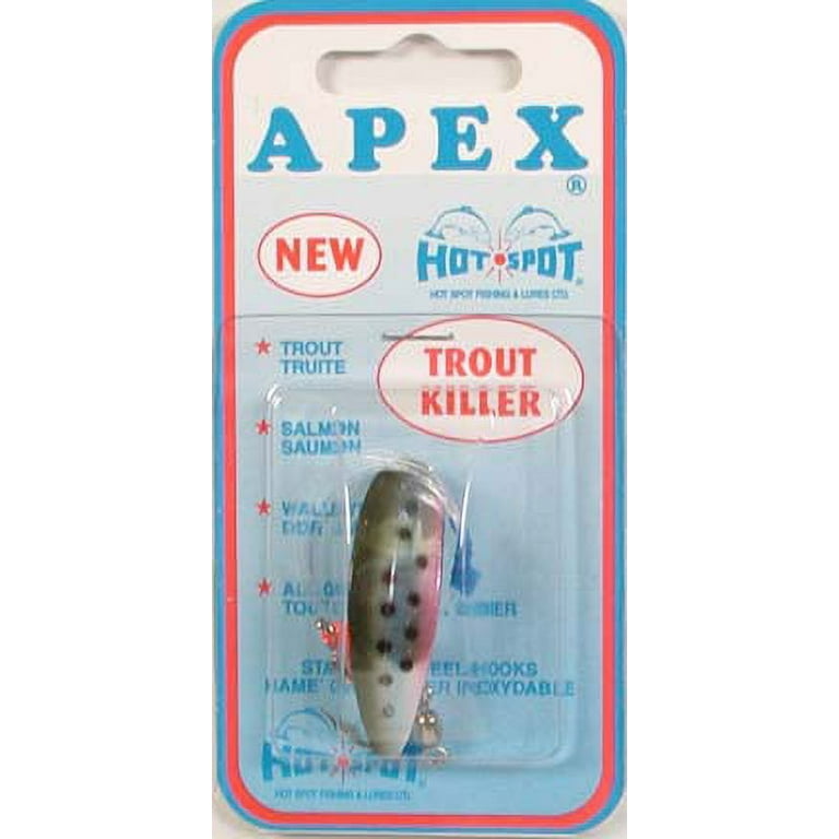 Apex 1 Hot Spot New Trout Killer Fishing Lure, Rainbow 